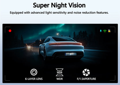Dashcam for cars 4K UHD Recording Car Camera HDR Night Vision Video Recorder Builtin WiFi 24H Parking Monitoring car accessories