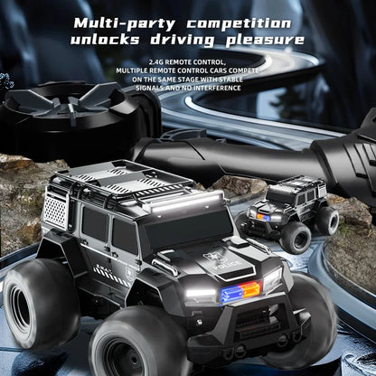 Rc Car Waterproof Amphibious 4Wd Off-Road Vehicle Remote Control Water Land Crawler Stunt Climbing Truck Toys for Boys Children