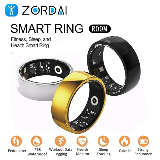 Zordai R09 R12 Smart Ring Men Women Wearable Ring For Xiaomi Heart Rate Blood Oxygen Sleep Health Sport Fitness IP68 Waterproof