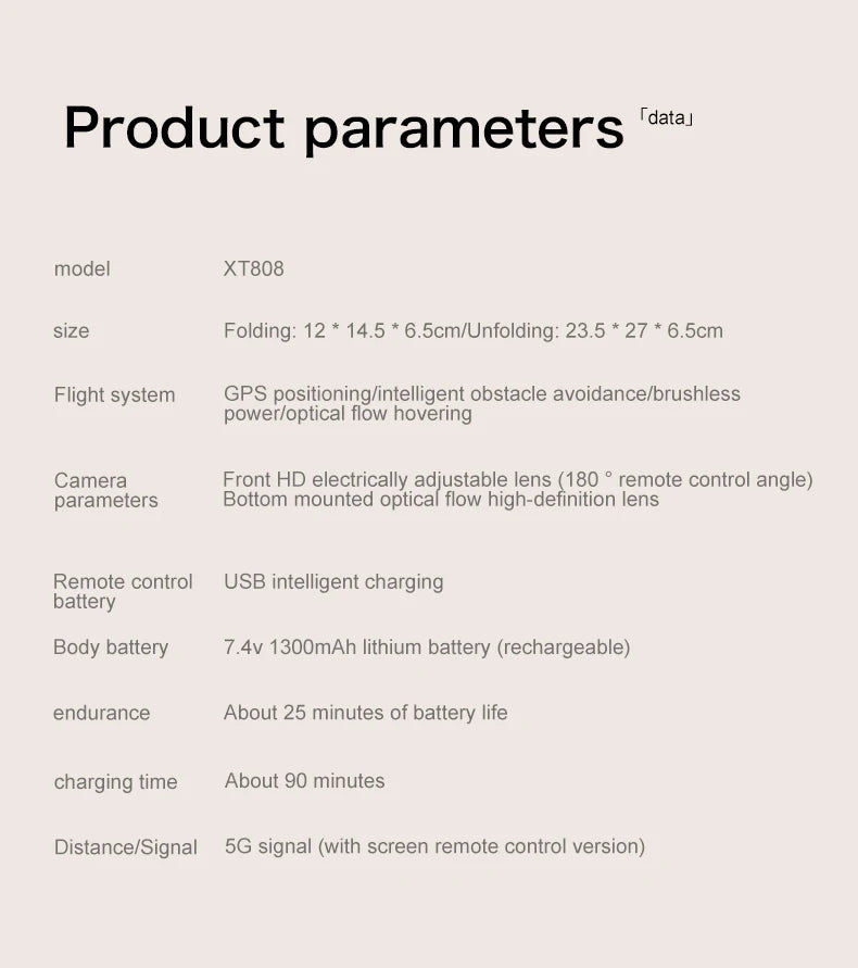 XT808 Drone 4K Professional 8K Camera with 5G WiFi FPV Dron Screen Remote Control Brushless Obstacle Avoidance  RC Quadcopter