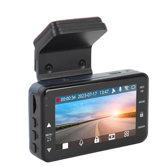 Dash Cam Front 4K and Rear 2K HD WiFi ADAS Dashboard Camera with 3 Inch LCD Screen 64GB Memory Card for Car Car Driving Recorder