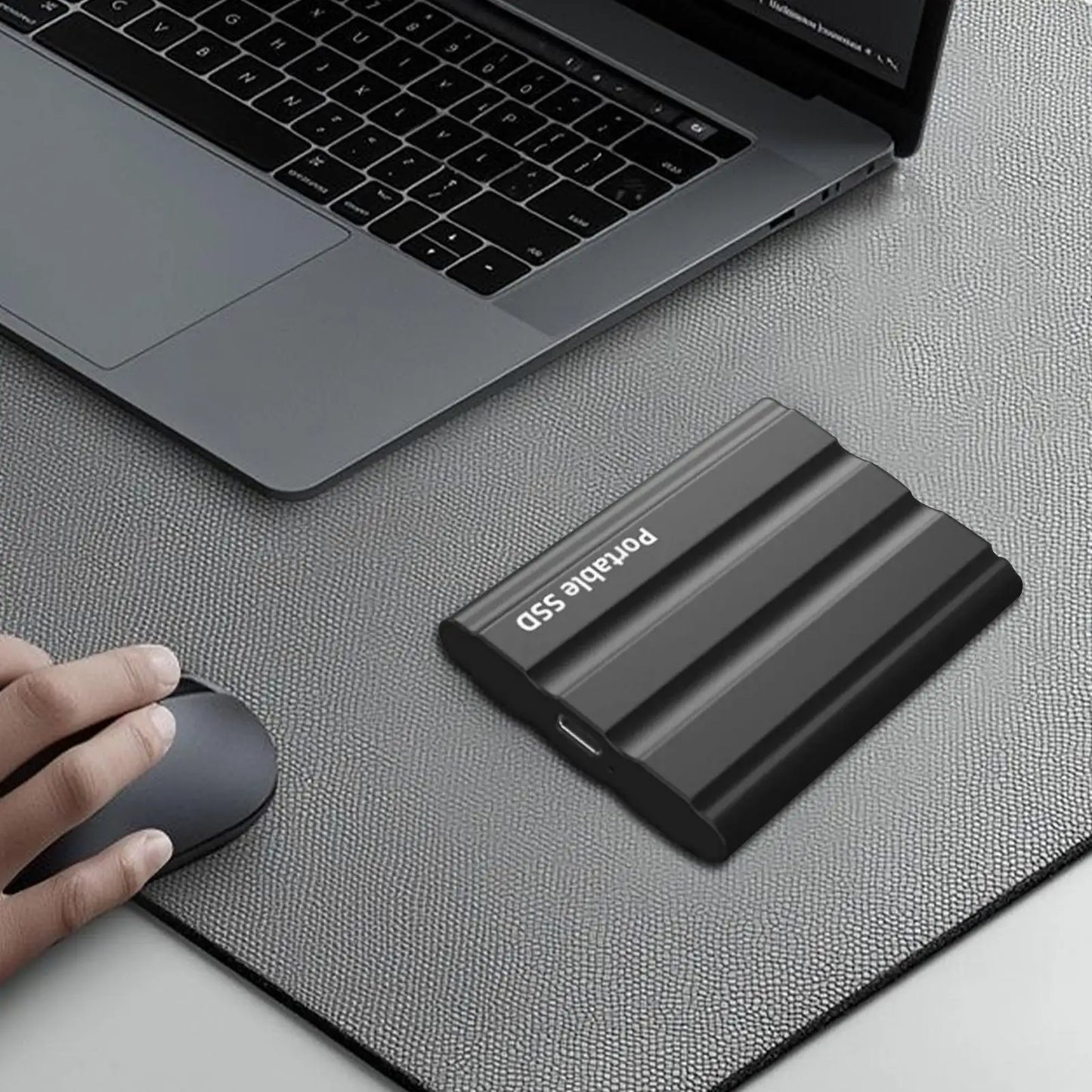 Portable Hard Drive External HDD High Speed 1TB Large Capacity Metal Hard Drive  Portable SSD Hard Disk for Phone Loptop