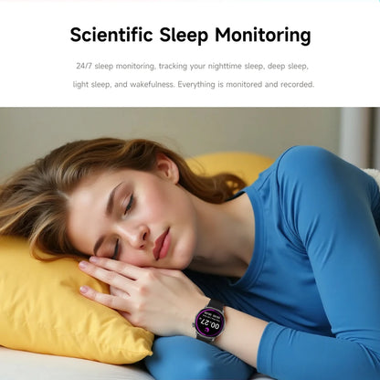 Fashion Women Bluetooth Call Smart Watch DIY Dial Health Monitoring Full Screen Touch Smartwatches 2025 New Android IOS