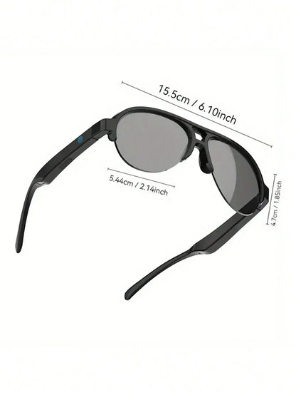 V5.3 Smart Wireless Glasses - Touch HD Lens, High Fidelity Audio, Wireless Call and Music, Rechargeable Battery, Outdoor Sports