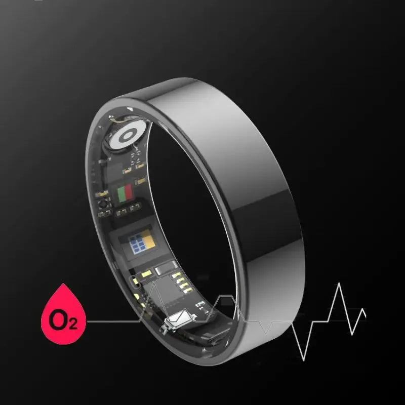 2025 smart ring for women,Sleep, Heart Rate,Oxygen Monitor, 5ATM Waterproof,Bluetooth TK5 sports rings for men,Holiday Gift