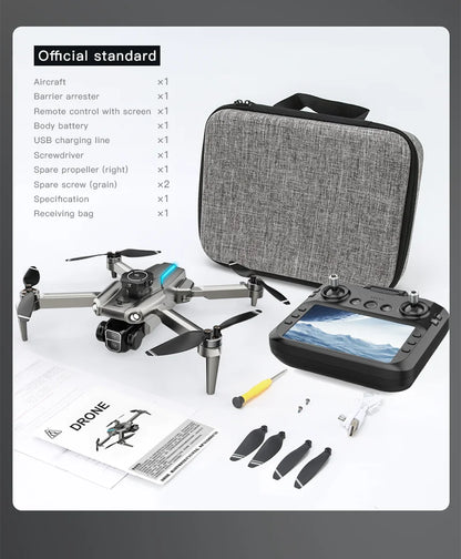 Professional SG109 MAX GPS Drone 8K Camera Aerial FPV Brush Avoiding Obstacle with Large Screen Remote Control Folding Dron