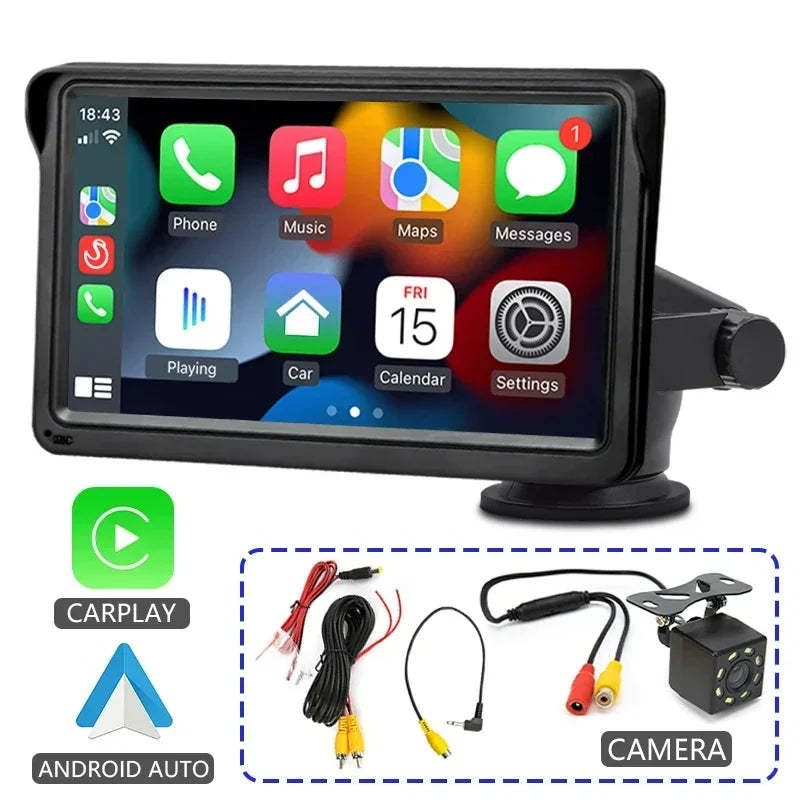 Wireless CarPlay Android Auto Car Radio Multimedia Video Player 7" Touch Screen With AUX