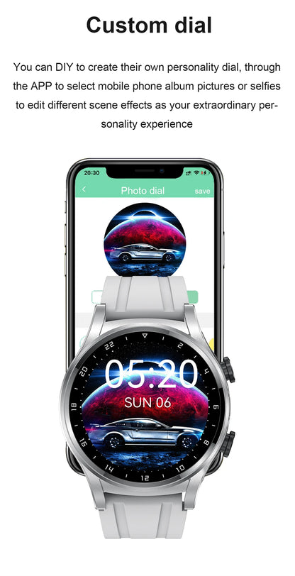 LIGE 2 in 1 Smartwatch Men 400mAh Battery Bluetooth Call With TWS Headset NFC Music Control 100+ Sport Mode Waterproof Watch Man