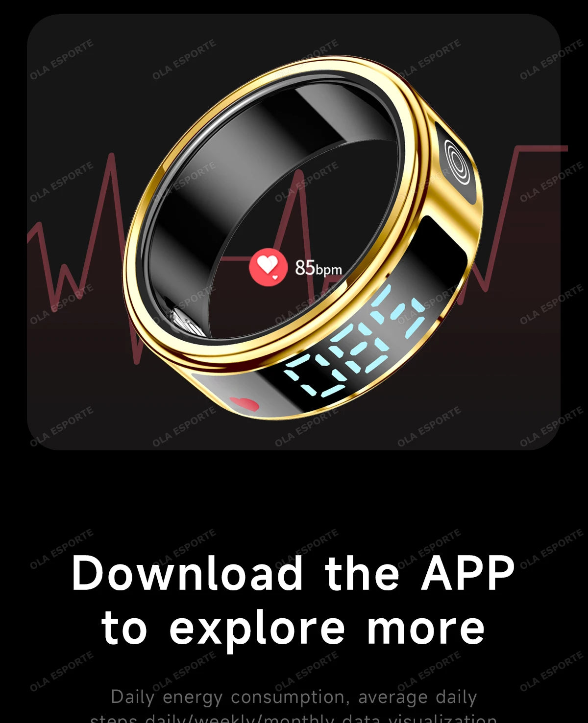 2025 Smart Ring with Display Screen and Touch, Wireless Charging, Health Manager, 5 ATM Waterproof For Men Women Rings R12 R11