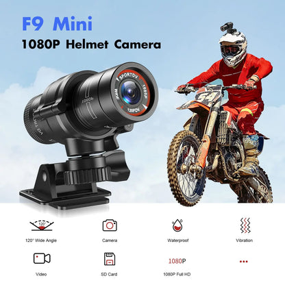 F9 Action Camera HD 1080P Bicycles Motorcycle Helmet Camera Bike Action Cam Outdoor Sports DV Vdeos Recorder DVR Car Dash Cam