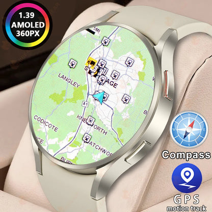 2025 New Watch 6 Pro Customized Watch Face Voice Call smartwatch Men GPS Sports Fitness Tracker Women Smart Watch IOS Android