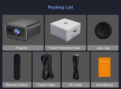 Touyinger Q12W PRO Full HD 1080P Projector 4K 2800 ANSI Android 12 Cinema Beam Projector for Home Education Conference Video