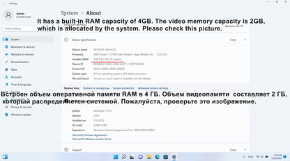 CARBAYTA AMD Ryzen 7 2700U Laptop - 36GB RAM 2TB SSD Metal Body Bluetooth Windows 11 pro Gaming IPS Portable Computer