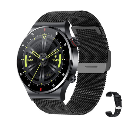 GPS NFC ECG+PPG Business Smart Watch Men Bluetooth Call Health Sleep Monitoring Multiple Sports Mode Waterproof Smartwatch Men