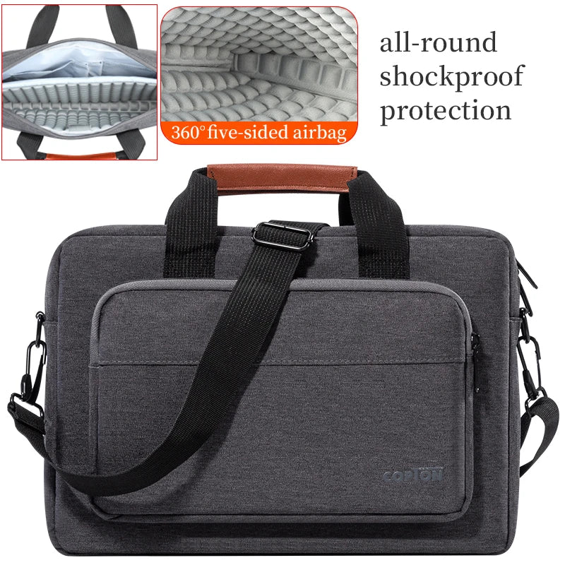 Men Laptop Bag 13.3 14 15.6 inch for Macbook Air Pro 13 15 16 HP Huawei Asus Acer Dell Xiaomi Lenovo Shoulder Handbags Briefcase