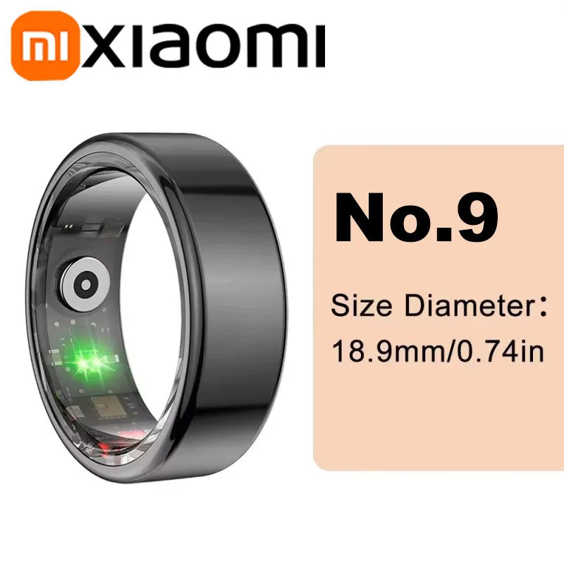 Xiaomi Smart-Ring Bluetooth Health Monitoring Blood Oxygen Sleep Heart Rate Multi-sport Modes Waterproof IP68&5ATM Men Women New