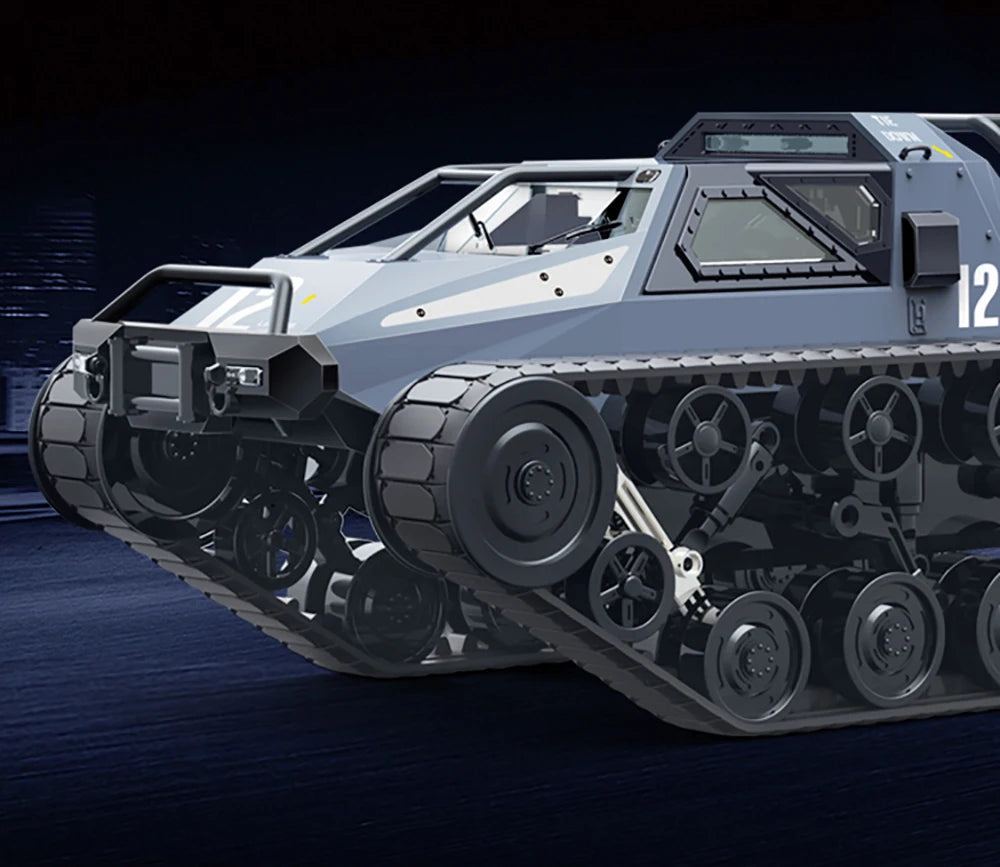 JJRC C8812 / C8812 MAX RC Car Full Scale Tracked Tank Simulation 2.4G Remote Control Car Drift LED Light Off-Road RC Toy As Gift