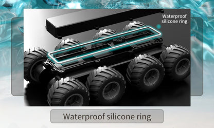  JJRC Q137 8x8 2.4G Remote Control Car 8wd Off-road Amphibious Stunt Vehicle 8-Wheel Speed Racing Truck Waterproof Crawler Toys