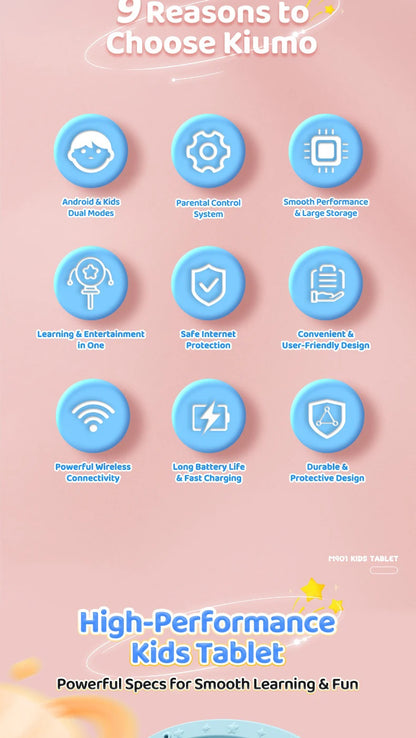 2025 New Kid's Tablet Android 14 7.1 HD Screen 1280*600 IPS 4GB+128GB Memory 3200mAh GPS Satellite Positioning Tablet Boys Girls