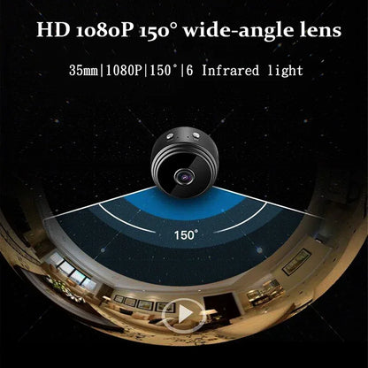 A9 Smart Home Security Camera WiFi Wireless 1080P Video Surveillance Remote Monitoring Motion Detection Night Vision Recorder