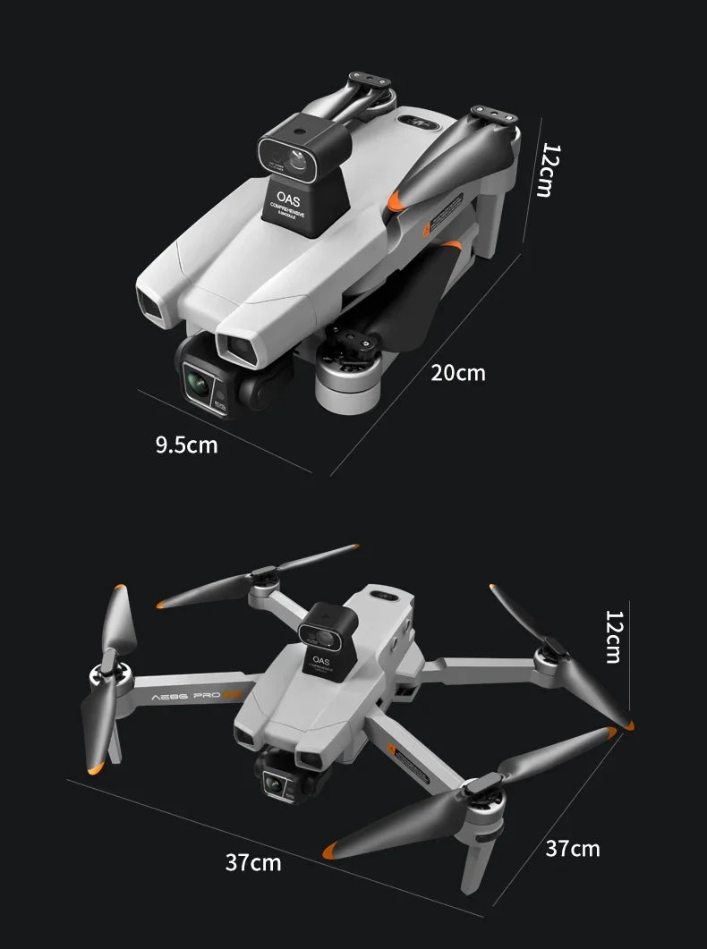SHOU601PROMAX With Screen GPS Drone Aerial 8K HD Professional Quadcopter Obstacle Avoidance Brushless Remote Control Aircraft