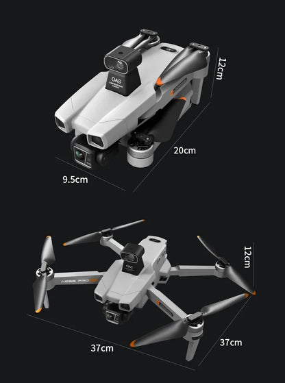 SHOU601PROMAX With Screen GPS Drone Aerial 8K HD Professional Quadcopter Obstacle Avoidance Brushless Remote Control Aircraft