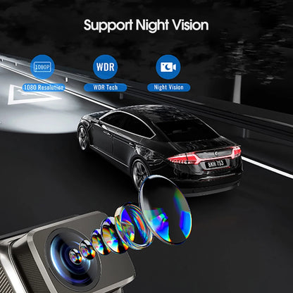 Dashcam Dash Cam Dash Car Camera Full HD Car DVR USB Video Recorder for Android Smart System With Adas WiFi Connect Night Vision