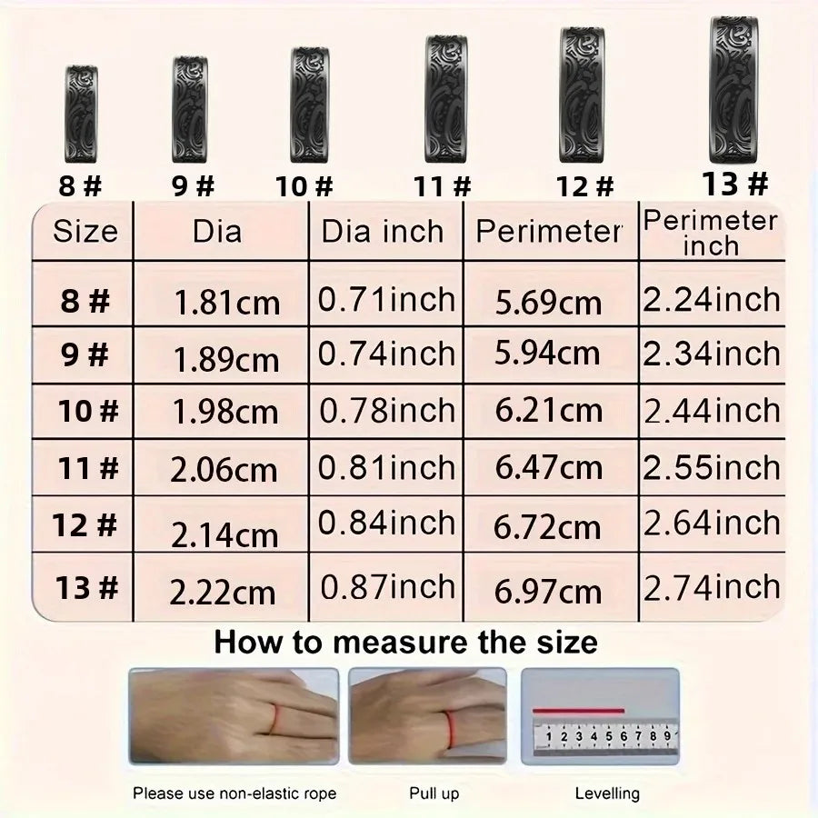 Smart Ring - Fitness Tracker with Sleep Monitor, Pedometer & 20+ Exercise Modes, IP68 Waterproof, Stainless Steel Retro-Fashion