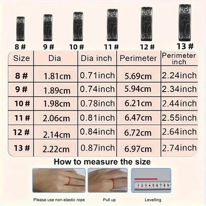 Smart Ring - Fitness Tracker with Sleep Monitor, Pedometer & 20+ Exercise Modes, IP68 Waterproof, Stainless Steel Retro-Fashion