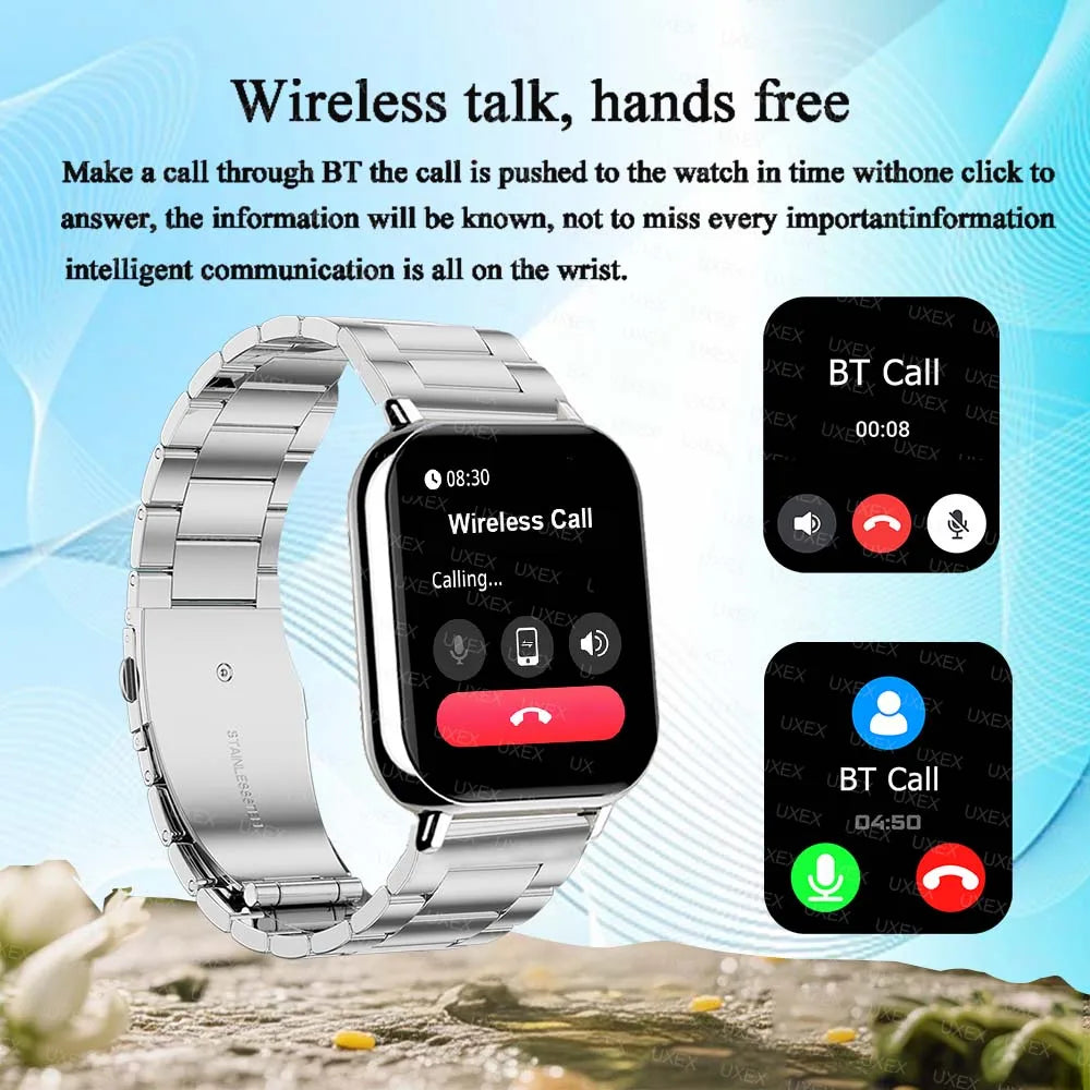 Fashion Smartwatch Men 1.83 HD Full Bluetooth Call Health Tracker Sports Making Ideal Gift Custom Photo Women Watches Exclusive