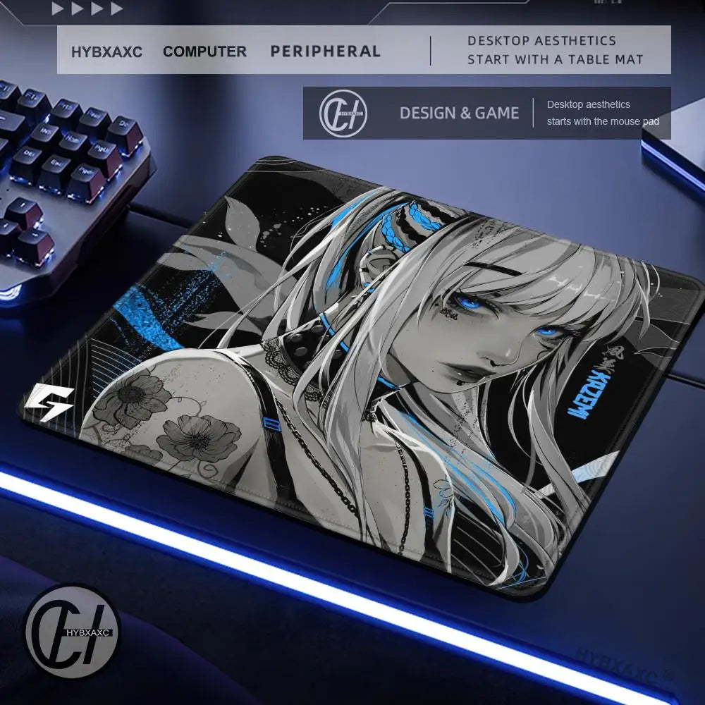 Large Gaming Mouse Pad Customizable Pattern Upgraded Smooth FPS Esports Office Gaming Desk Mat Gaming Accessories Rubber Mats