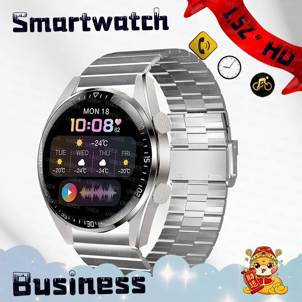 New Plus Smartwatch Hombre Bluetooth Call HD Screen Full Offers Today Health Tracking Diy Faces Gift Men Watches Smart Commerce