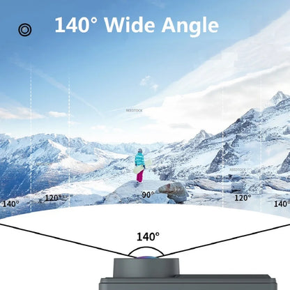 Action Camera Full HD 1080P 12MP Waterproof 30M Underwater Dual Screen With WiFi Wide Angle Sport Camera With Motion Detection