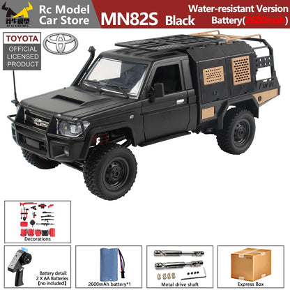 MN MODEL 1/12 4WD Remote Control Diving Off-road Car Climbing Truck All Terrain Vehicle Rock Crawler Wading Pickup Toy for Adult