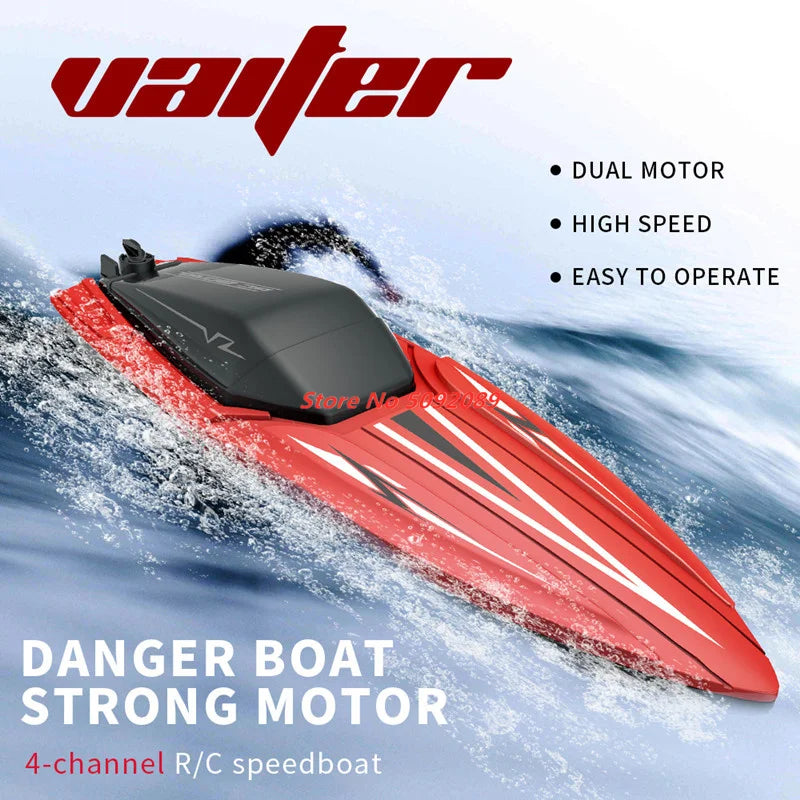 35CM Large RC Racing Boat Radio Control SpeedBoat 30Mins Driving RC Ship Boat Waterproof Toy Summer Water Boy Kid Gifts RC Toys