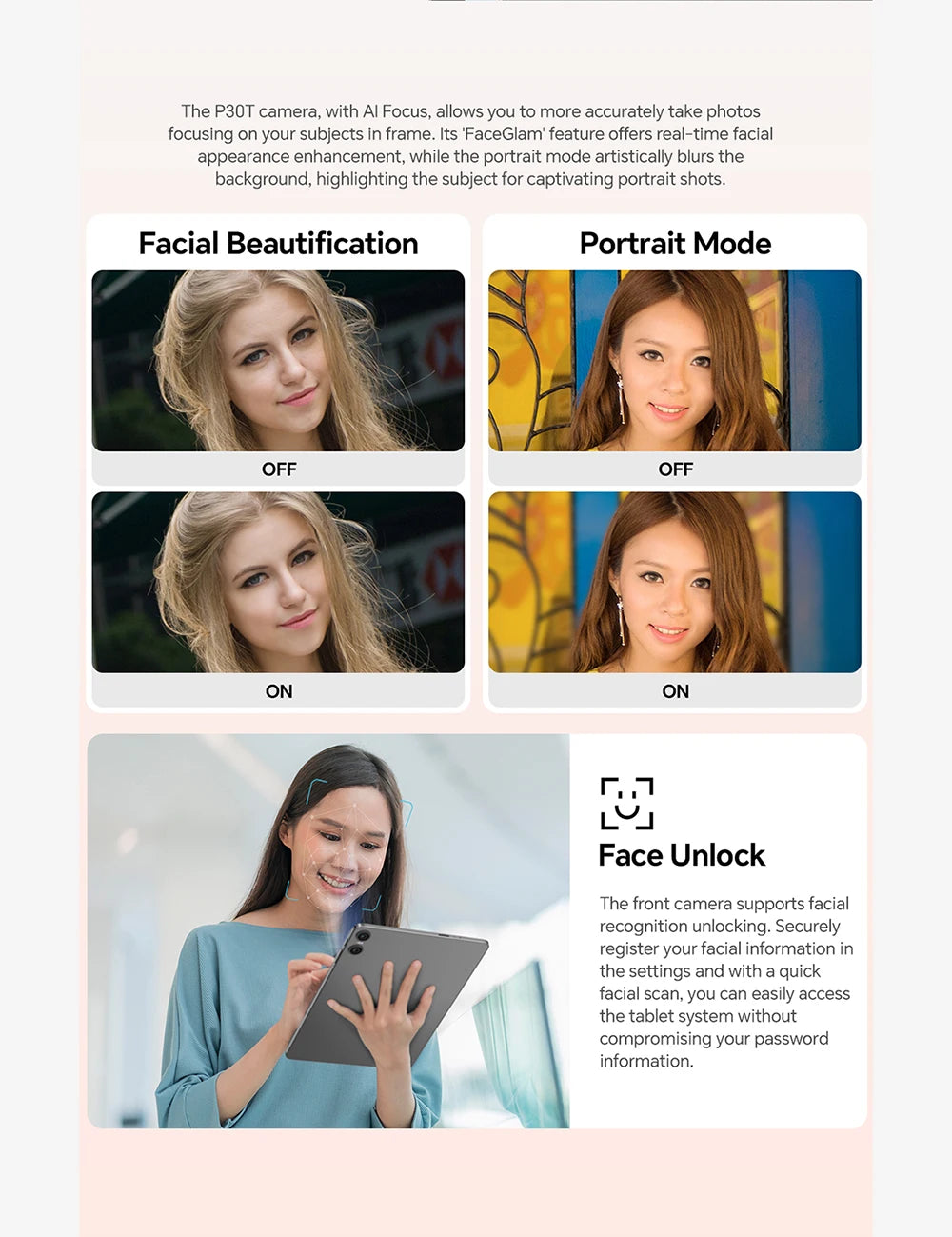 Teclast P30T Android 14 Tablet, 10.1 Inch 1280X800, 10Gb Ram (4Gb+6Gb Expansion), 128Gb Rom(Support Tf 1Tb)