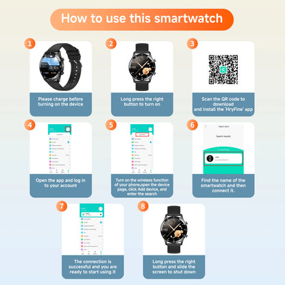 New Smart Watch 2025 1.5-inch Display Screen Bluetooth Calling Multiple Sports Modes For Android&IOS Men Women Smartwatch