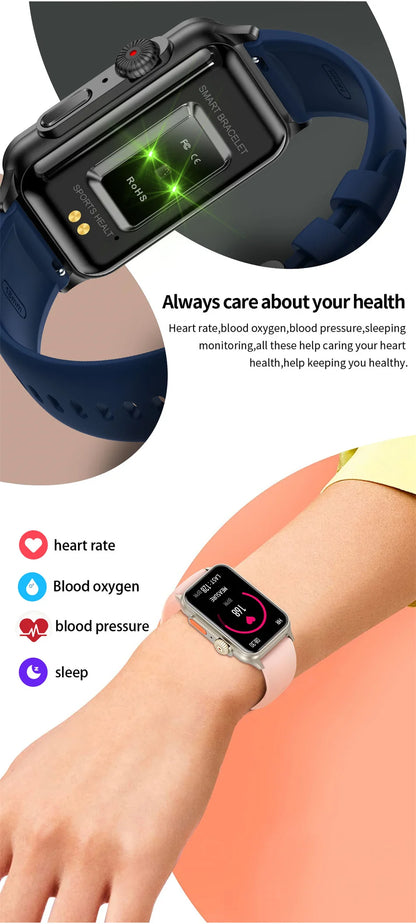 For HUAWEI XIAOMI Smart Watch Waterproof Sport Bracelet GPS Fitness Tracker 1.57 Inch Bluetooth Call Smartwatch For Men Women