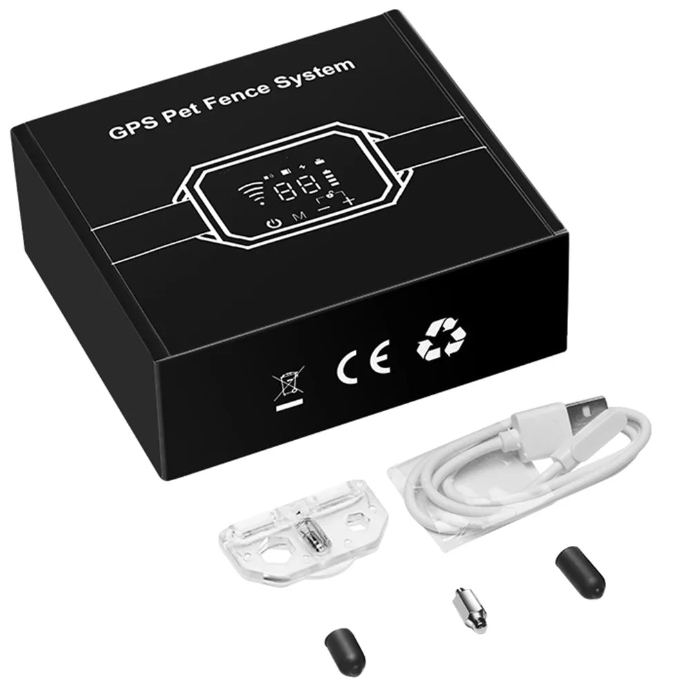 1000m GPS Dog Fence 100~3280 Ft Range Electric Dog Training Collar for Dogs Vibration Sound Shock Rechargeable Waterproof