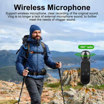 5K Action Camera 2.0'' Touch Screen 170° 30M Waterproof 5X Zoom WiFi Sport Camera With 2 in 1 Remote Control