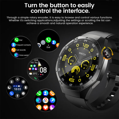 New GT5 Pro Sport Smart Watch Men HD AMOLED Screen GPS Motion Trajectory Heart Rate Bluetooth Call 1.52" NFC SmartWatch IP68+box