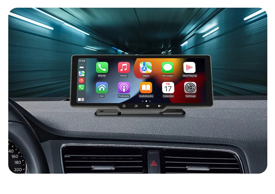 Portable Car MP5 Player Smart Stereo Radio Carplay Android Auto 10.26Inch Touch Screen Bluetooth FM Universal Multimedia Monitor