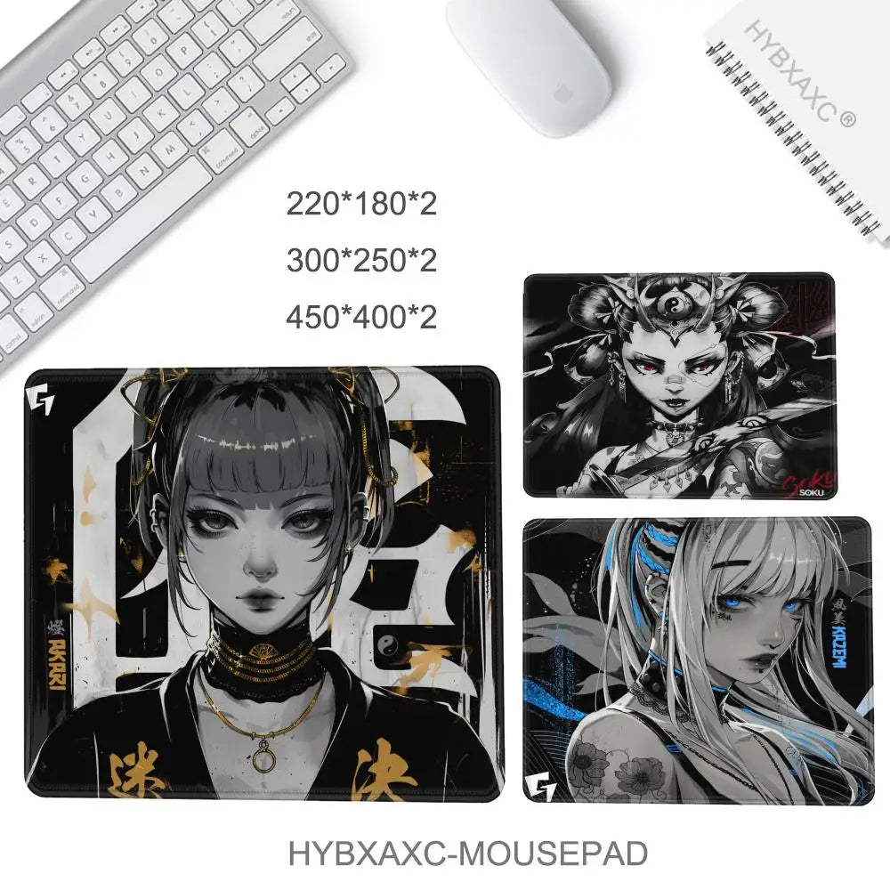 Large Gaming Mouse Pad Customizable Pattern Upgraded Smooth FPS Esports Office Gaming Desk Mat Gaming Accessories Rubber Mats