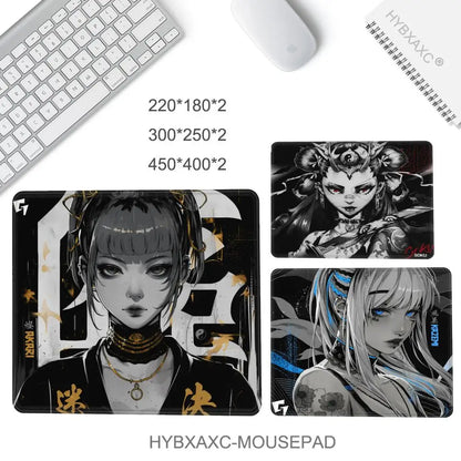 Large Gaming Mouse Pad Customizable Pattern Upgraded Smooth FPS Esports Office Gaming Desk Mat Gaming Accessories Rubber Mats