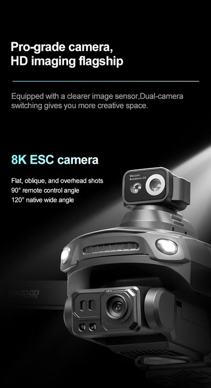 RG800 MAX GPS Drone 8K Professional HD Dual Camera With Screen 5G 360°Obstacle Avoidance Brushless Foldable Quadcopter Drone