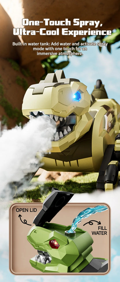 Y12 New Remote Control Dinosaur Stunt Car RC Drift Car Spray Mist Articulated Arms Transforming 8WD Off-Road Vehicle Toy for Kid