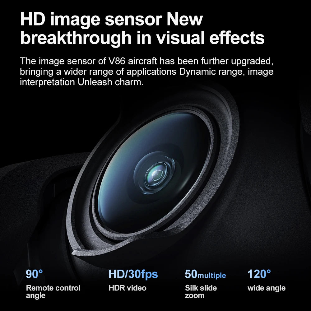 Xiaomi V86 Mini RC Drone 8K Aerial HD Intelligent Obstacle Avoidance Screen Remote Control Brushless Power GPS Helicopeter UAV