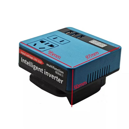 120W Lithium Battery Inverter DC 18V-21V To AC 220V for Makita Smart Transformer Outdoor Work Inverter