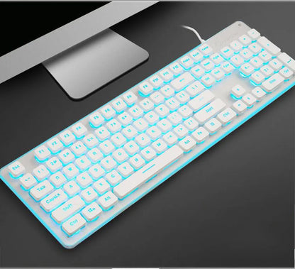 Silent Keyboard Mechanical Wired Gaming Colorful Backlit Mechanical Chocolate Keyboard Gamer Keyboard for Pc Laptop Accessories
