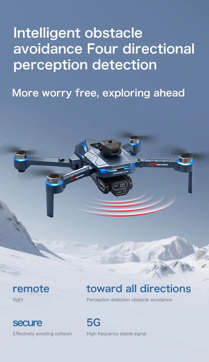 GT8 Drone 6K HD Camera Obstacle Avoidance Aerial Photography Brushless Drone with Screen Foldable RC Drone  four-axis Drone